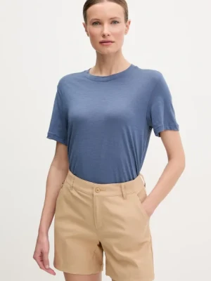 Icebreaker t-shirt sportowy Merino 150 Relaxed damski kolor niebieski IB0A56XZA761