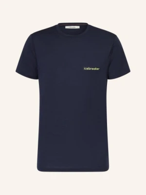 Icebreaker T-Shirt Z Wełny Merino blau