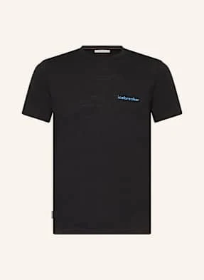 Icebreaker T-Shirt Z Wełny Merino schwarz