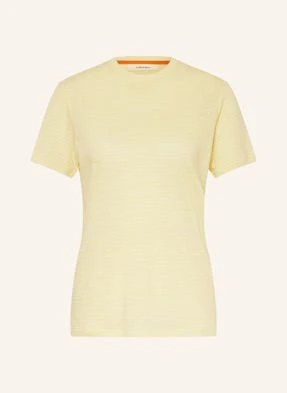Icebreaker T-Shirt Z Wełny Merino, Z Lnem gelb