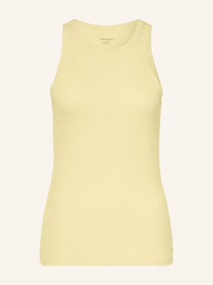 Icebreaker Tank Top Lotus Z Wełną Merino gelb