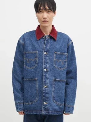 ICECREAM kurtka jeansowa Denim Chore męska kolor granatowy przejściowa oversize ICD007