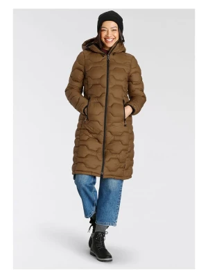 Icepeak Płaszcz pikowany "Pomaria" w kolorze jasnobrązowym rozmiar: 44