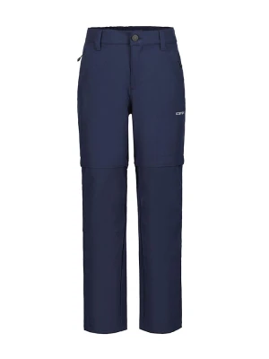 Icepeak Spodnie funkcyjne Zip-Off "Kayes" w kolorze granatowym rozmiar: 140