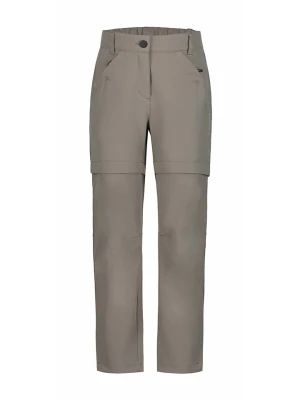 Icepeak Spodnie funkcyjne Zipp-Off "Kano" w kolorze szarobrązowym rozmiar: 140