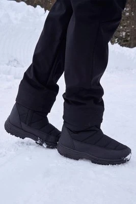 Icey krótkie buty śniegowe damskie z podszewką z polaru - Black Mountain Warehouse