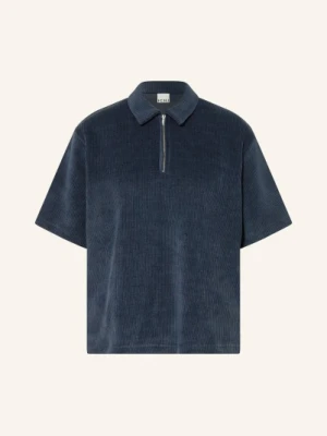 Ichi Bluzka Polo Z Sztruksu Ihkate blau