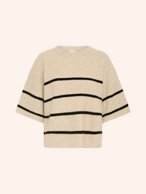 Ichi Dzianinowa Koszulka Ihdaslia beige