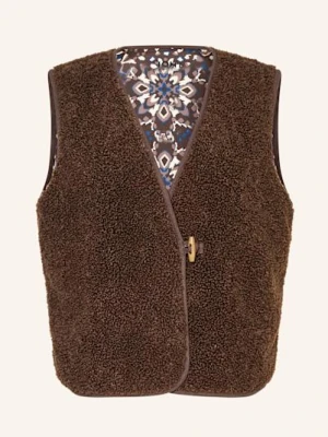 Ichi Kamizelka Pluszowa Ihgozima braun