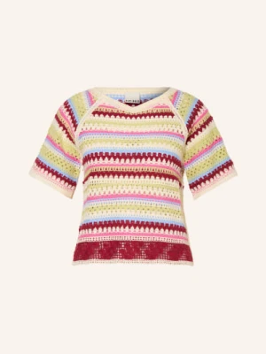 Ichi Koszulka Z Szydełkowym Wzorem Ihbandie beige