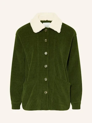 Ichi Kurtka Ihkate Z Pluszowym Materiałem gruen