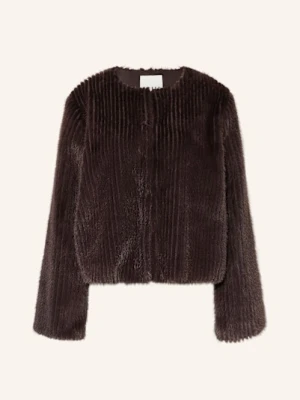 Ichi Kurtka Ze Sztucznego Futra Ihcikora braun