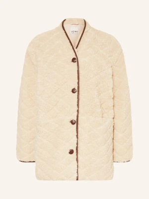 Ichi Płaszcz Z Pluszowego Materiału Ihsolava beige