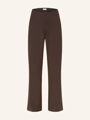 Ichi Spodnie Marlena Z Dżerseju braun