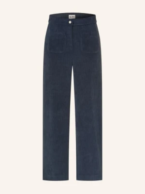 Ichi Spodnie Z Sztruksu Ihkate blau