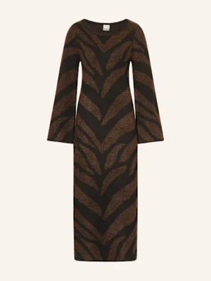 Ichi Sukienka Z Dzianiny Ihkamora schwarz