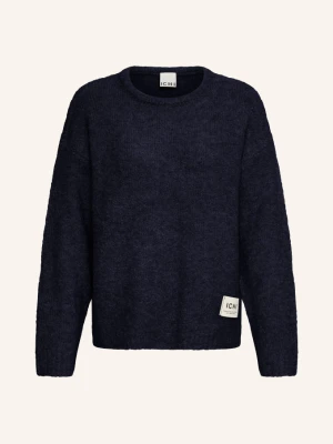 Ichi Sweter Ihsarisa blau GRANATOWY