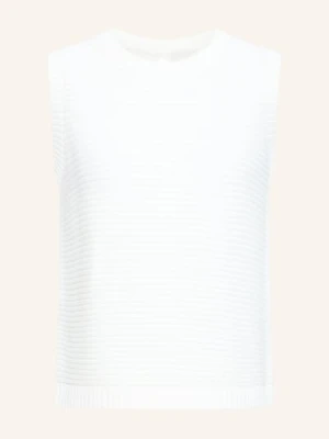 Ichi Sweter Z Dzianiny Ihdotties weiss