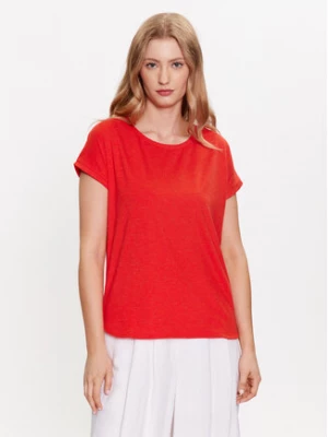 ICHI T-Shirt 20109945 Czerwony Regular Fit