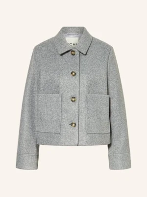 Ichi Żakiet Pudełkowy Ihjannet grau