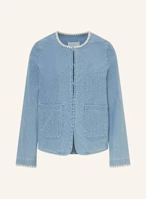 Ichi Żakiet Pudełkowy Ihkate W Stylu Jeansowym blau