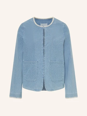 Ichi Żakiet Pudełkowy Ihkate W Stylu Jeansowym blau