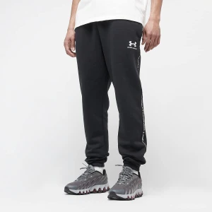 Under Armour Icon Fleece Joggger Taping mężczyźni Spodnie dresowe czarny rozmiar Odzież