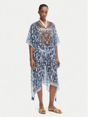 Iconique Ponczo Fuego IC26-122 Niebieski Relaxed Fit