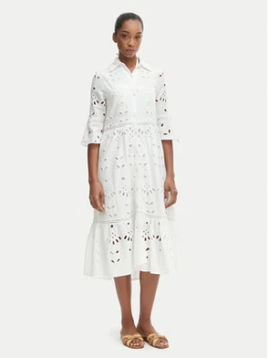 Iconique Sukienka koszulowa IC25-005 Biały Relaxed Fit