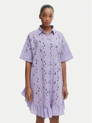 Iconique Sukienka letnia Emily IC26-001 Fioletowy jasny Relaxed Fit