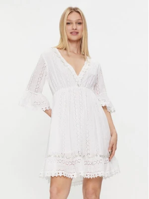 Iconique Sukienka letnia Giorgia IC24-002 Biały Regular Fit