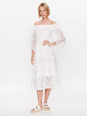 Iconique Sukienka letnia IC23 018 Biały Regular Fit