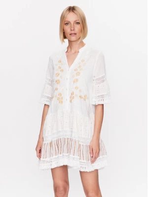 Iconique Sukienka letnia IC23 027 Biały Regular Fit