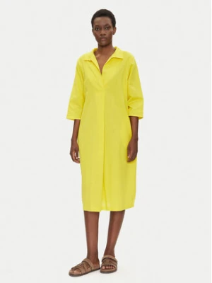 Iconique Sukienka letnia IC25-093 Żółty Regular Fit