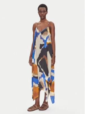 Iconique Sukienka letnia IC25-107 Kolorowy Regular Fit