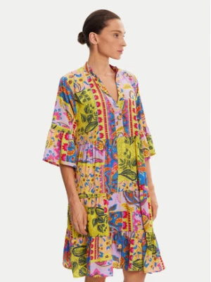Iconique Sukienka letnia IC25-124 Kolorowy Relaxed Fit