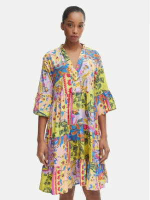 Iconique Sukienka letnia IC25-124 Kolorowy Relaxed Fit