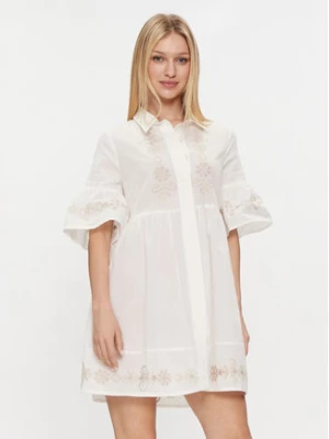 Iconique Sukienka letnia Sandra IC24-015 Biały Regular Fit