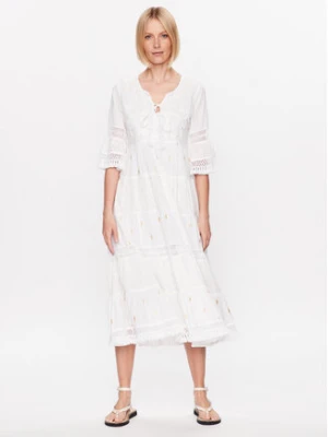 Iconique Sukienka plażowa IC23 026 Biały Regular Fit