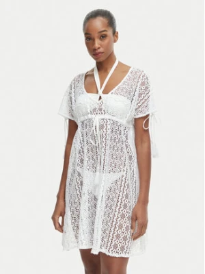 Iconique Sukienka plażowa Molly IC26-118 Biały Regular Fit