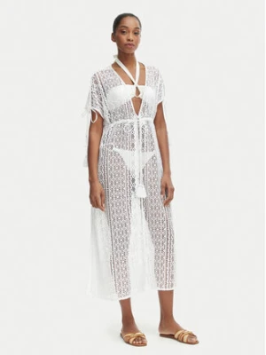 Iconique Sukienka plażowa Temptation IC26-119 Biały Regular Fit