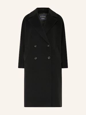 Icons Cinzia Rocca Płaszcz Wełniany schwarz