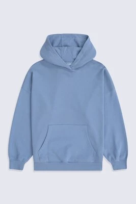 Idol bluza damska z kapturem z opadającym ramieniem - Blue Animal