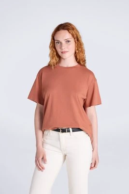 Idol — damska luźna koszulka - Orange Animal