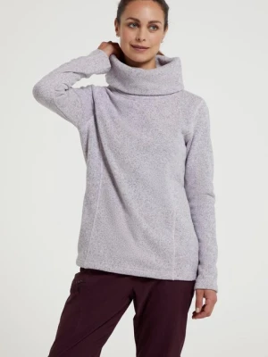 Idris Cowl Neck – damski polar z golfem - Teal Mountain Warehouse