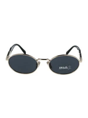 Ikoniczne okulary przeciwsłoneczne z jednolitymi soczewkami Prada