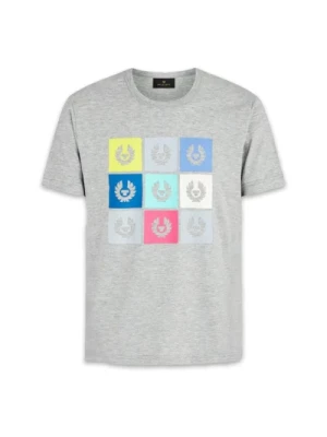 Ikoniczny T-shirt z Kolorowymi Blokami Belstaff