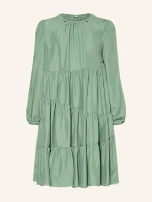 Il Gufo Sukienka Z Falbankami gruen