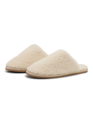 Ilse Jacobsen Kapcie w kolorze kremowym z wełny owczej rozmiar: 36