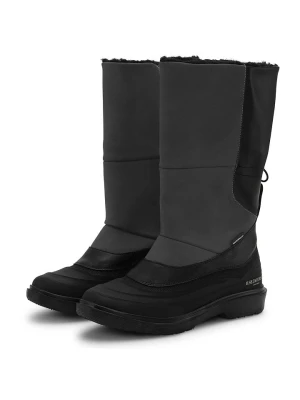 Ilse Jacobsen Skórzane kozaki zimowe w kolorze czarno-szarym rozmiar: 41